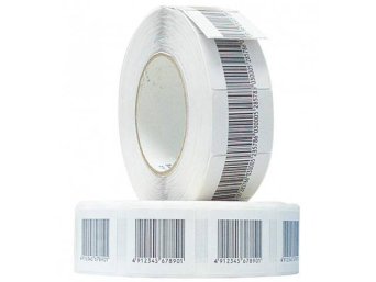 Etiqueta antihurto adhesiva 4x4 o 5x5 cm.